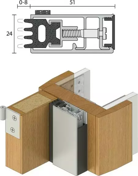 RP24 - Adjustable Alu Carrier & Frame Seal - CA RP24 - Adjustable Alu Carrier & Frame Seal - CA