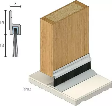 RP2B 13mm Brush Strip on CA Carrier RP2B 13mm Brush Strip on CA Carrier