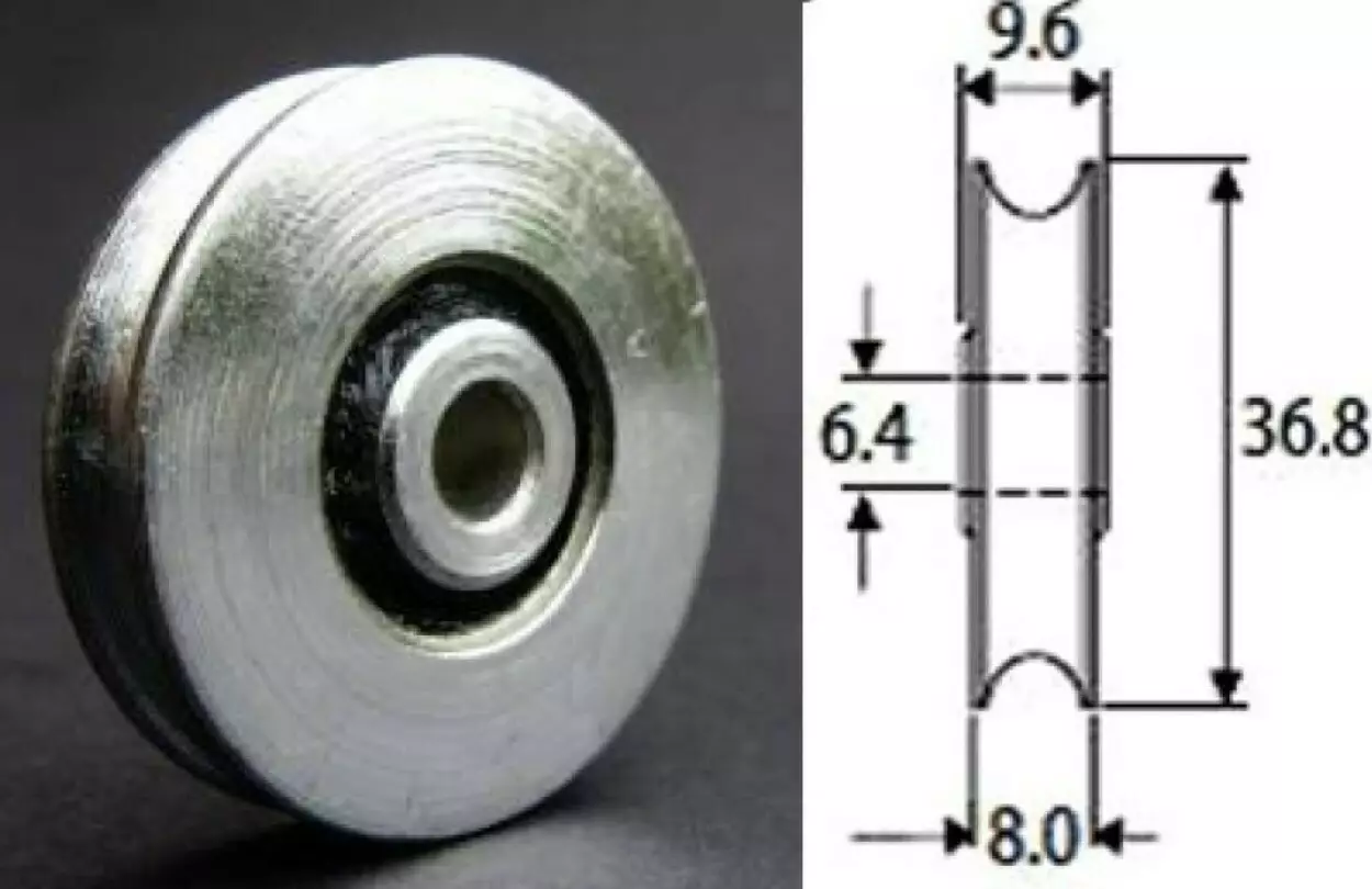 Wheel - Steel 37 X 9.6 X 6.4mm * Obsolete * Wheel - Steel 37 X 9.6 X 6.4mm * Obsolete *