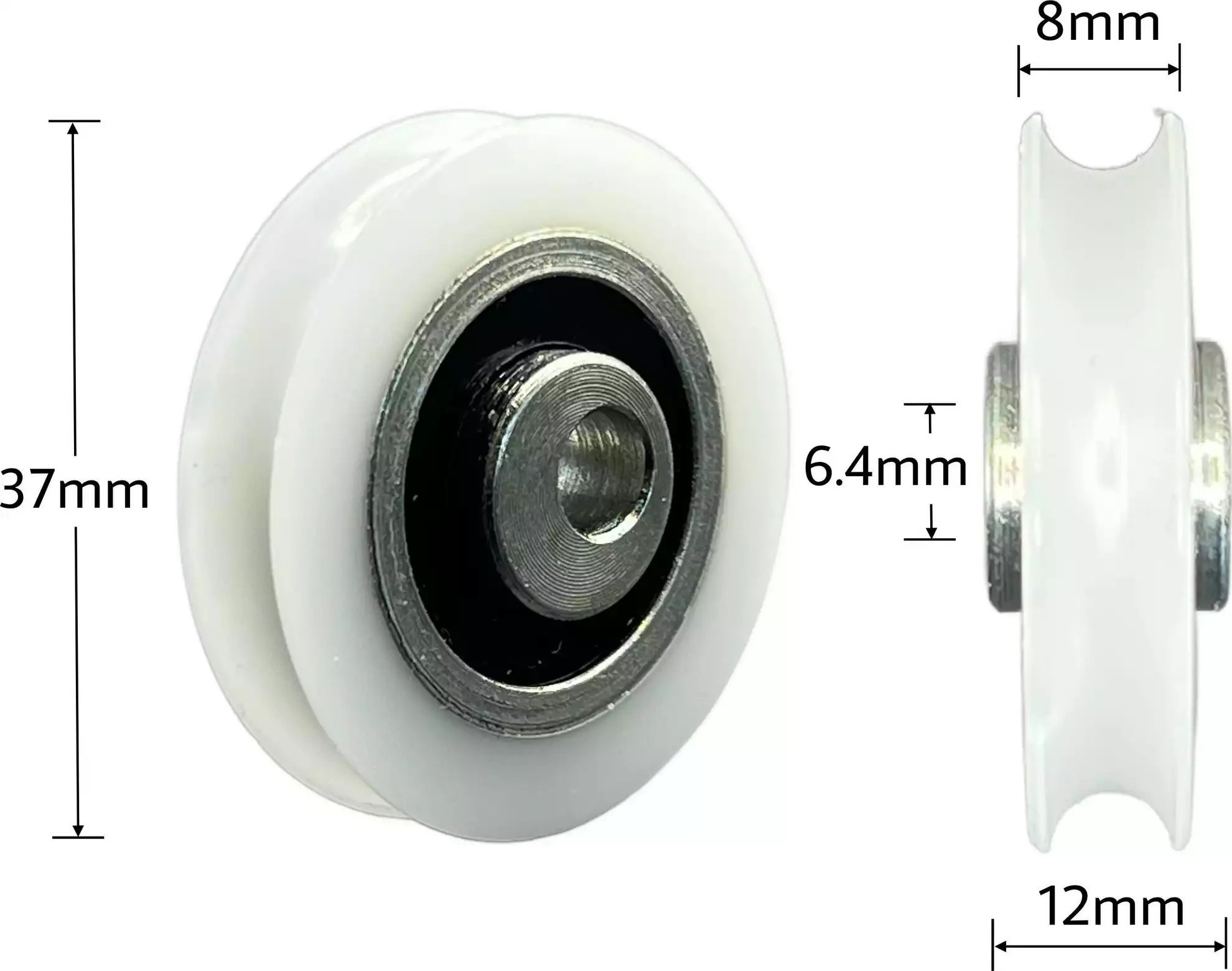Offset Axle Wheel - Wide 37 X 12 X 6.4mm