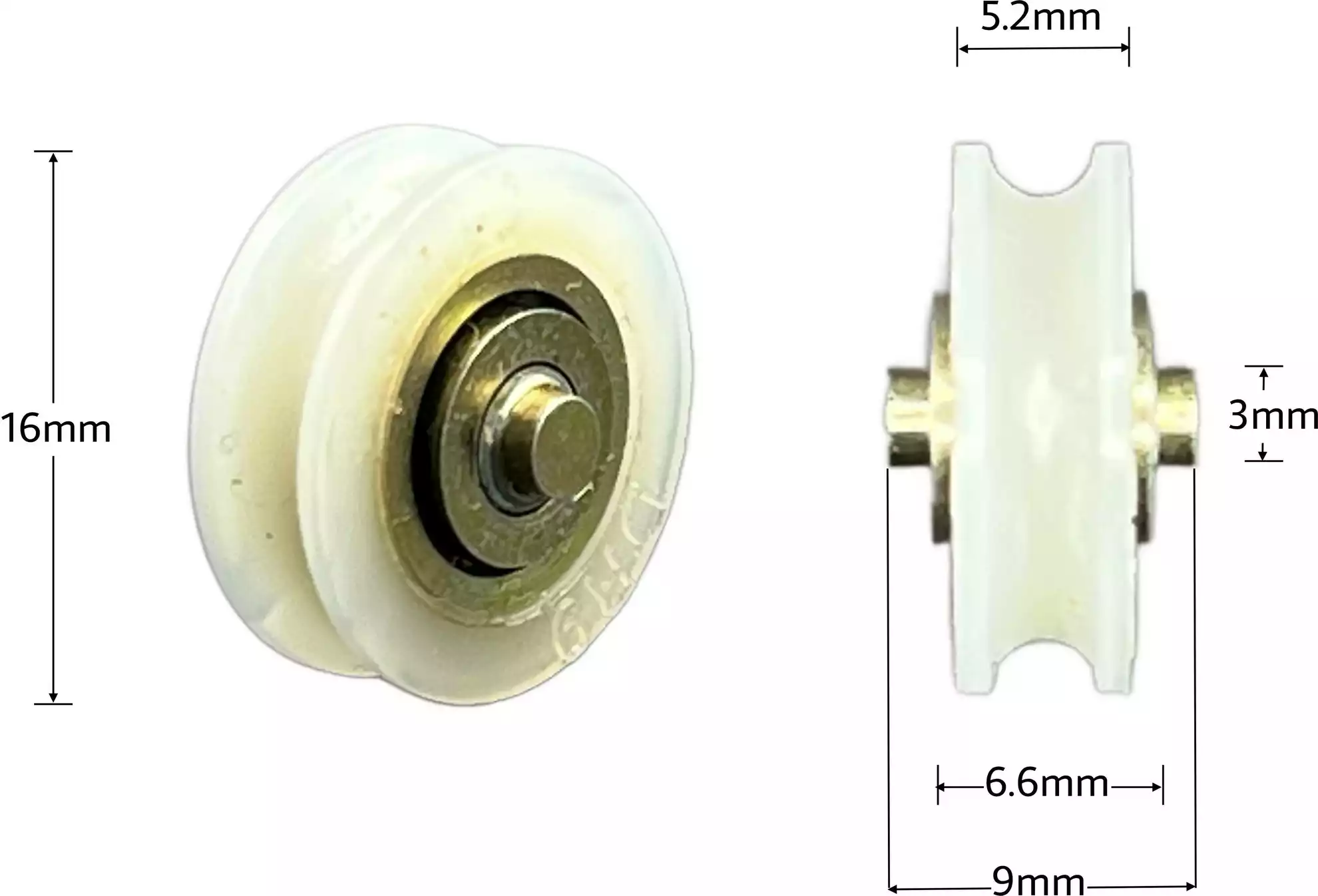 Wheel - Nylon 16 x 6 x 3.2mm (Nu Look) Wheel - Nylon 16 x 6 x 3.2mm (Nu Look)