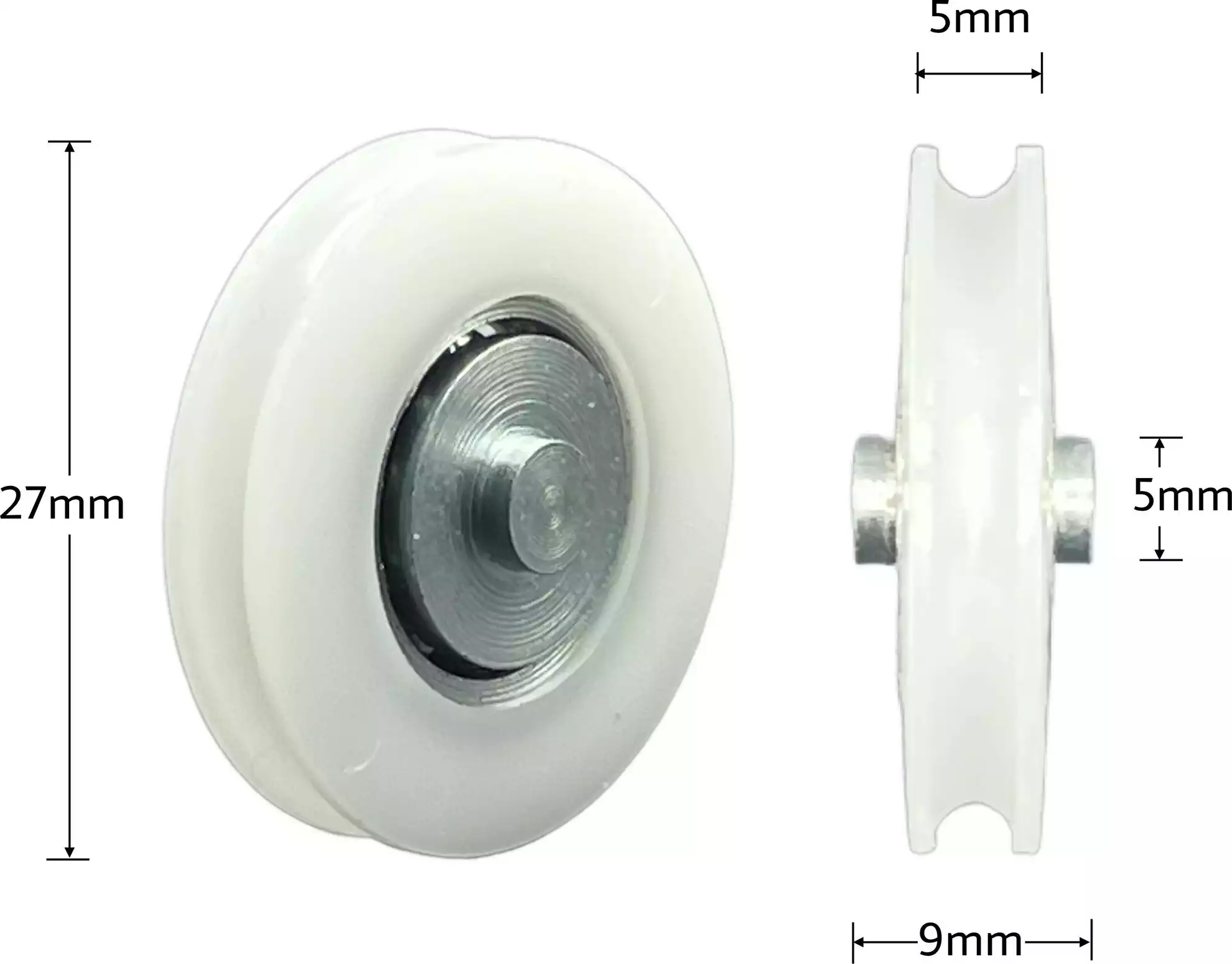 27mm Wheel - 9 x 5mm Axle 27mm Wheel - 9 x 5mm Axle