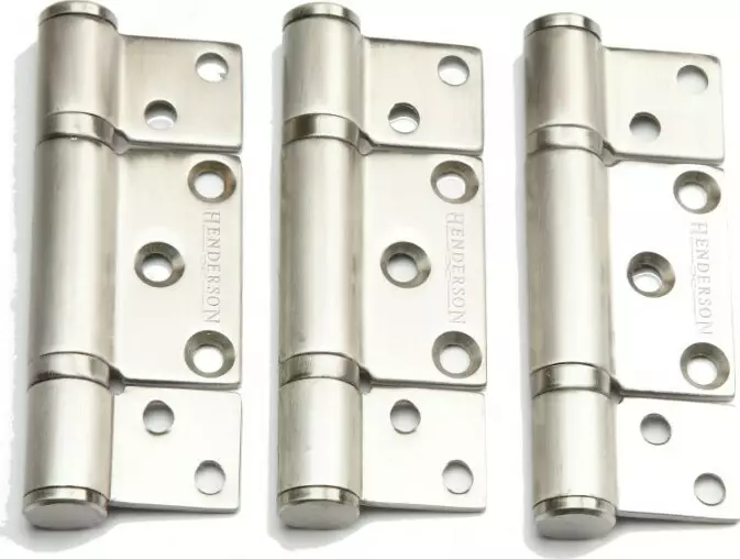 Securefold Inward Opening Hinge Set - SS Securefold Inward Opening Hinge Set - SS