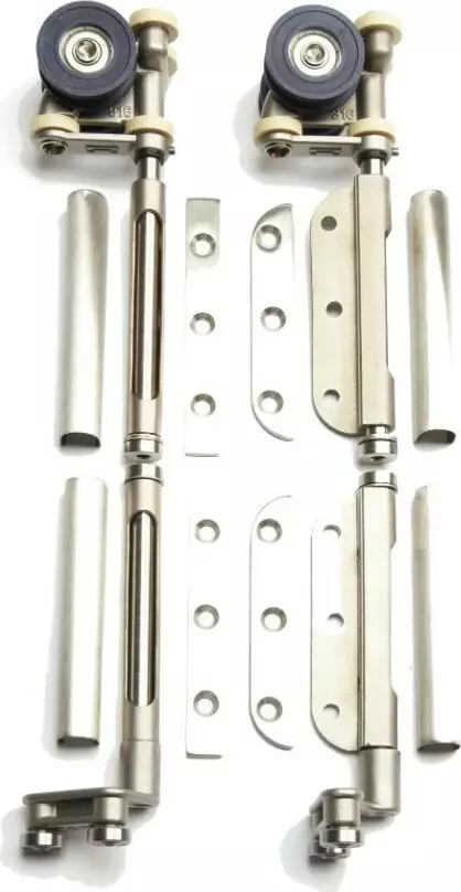 SF 100 Rebated Meeting Door Hanger Set - SS SF 100 Rebated Meeting Door Hanger Set - SS